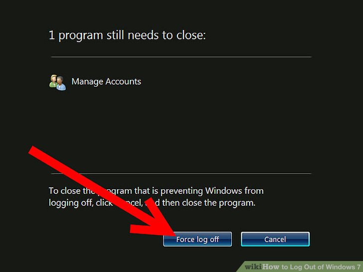Windows 7 Wont Log Off